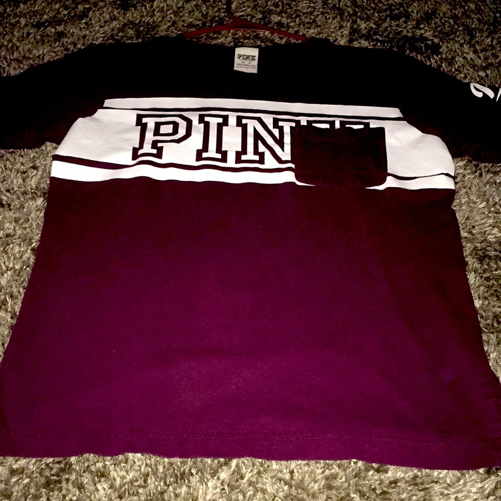 Pink boyfriend top